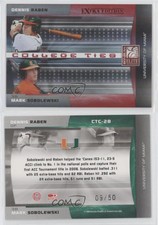 2008 Donruss Elite Extra Edition Red /50 Dennis Raben Mark Sobolewski #CTC-28