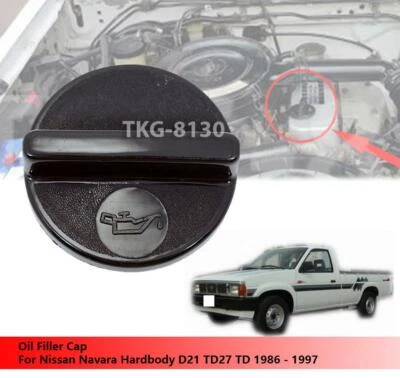 Oil Filler Cap For Nissan Navara Hardbody D21 TD27 TD 1986 - 1997 - Image 1 of 4