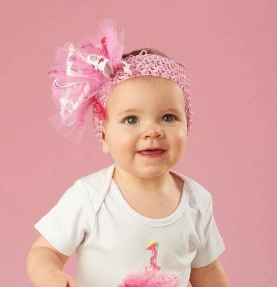 Обруч для волос с грязевым пирогом розовый на день рождения кекс - Изображение 1 из 1