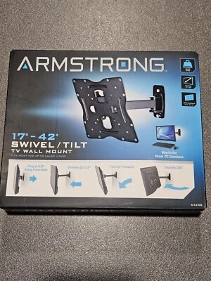 Armstrong Universal Design 17" - 42" Swivel/Tilt TV Wall Mount #64238 - Image 1 of 4