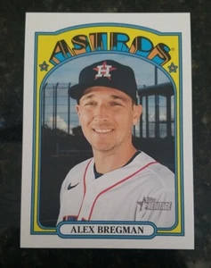 2021 Topps Heritage Alex Bregman jumbo box topper OB-AB - Picture 1 of 2