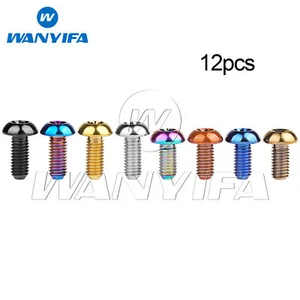 12pcs Titanium Bolt M5x10 12mm Button Torx T25 Bicycle Disc Brake Rotor Screws - Picture 1 of 15