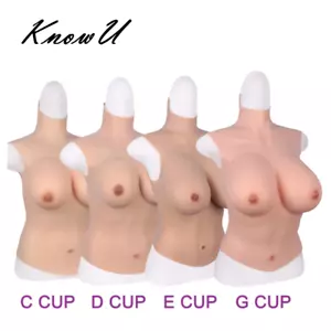 KnowU Halfbody Fake boobs Silicone Breast Forms For Crossdresser Transgender - Picture 1 of 17
