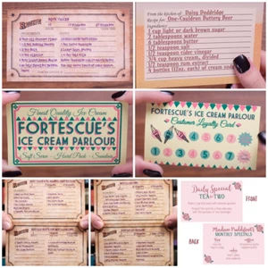 PICK-1 Wizarding Trunk Accio/Magic Delivered Art Print Replica Recipe Cards NEW - Bild 1 von 10