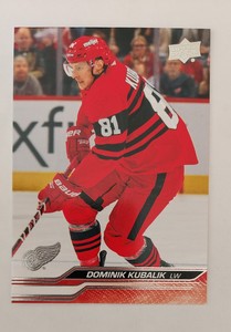 2023-24 Upper Deck Series 1 Base #61 Dominik Kubalik Detroit Red Wings