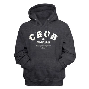 CBGB OMFUG Home of Underground Rock Hoodie NYC Sweater Punk Concert Merch - Picture 1 of 3