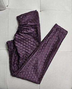 Bohno Dacron Elastane Fitness Leggings Size S Crossed Front Rouched Bootie - Picture 1 of 12