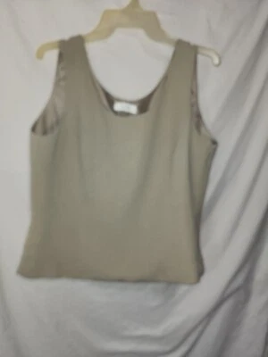 Le Suit Para Mujer Sin Mangas Ajustado Formal A Medida Elegante Forrado Beige Tostado 14R Foto 1 de 4