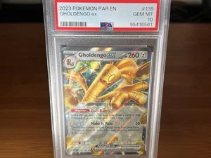 2023 Pokemon Par En-Paradox Rift #139 Holdengo EX PSA 10 - Bild 1 von 5