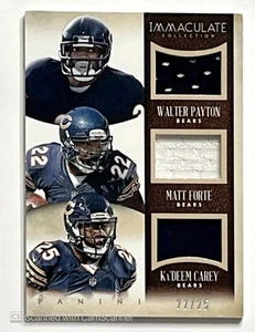 WALTER PAYTON MATT FORTE CAREY 2014 PANINI IMMACOLATA RELIQUIA 22/25 - Foto 1 di 2