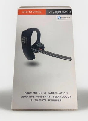 Plantronics Voyager 5200 (Poly) Bluetooth Over-The-Ear (Monaural) Headset - AU - image 1 of 4