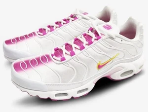 Nike Air Max Plus TN ‘Lotus’ Men’s Size 12 US White/Pink IH1979-100 FREE SHIP - Picture 1 of 9