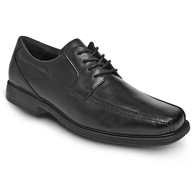 Zapatos Oxford Dunham Douglas de cuero negro para hombre ropa de trabajo formal con cordones talla 9,5 Foto 1 de 4