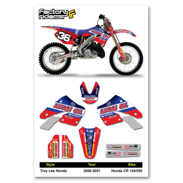 TLD Motocross Graphics Honda CR 125 1995-1997 dirt bike graphics