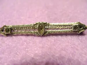 Antique 1920/1920 Sterling Silver Edwardian Brooch - Picture 1 of 5