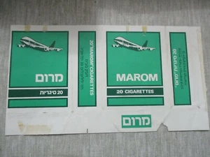 Marom by Dubek, an old cigrette label, Israel, 60's. - Picture 1 of 1