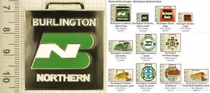 Llaveros decorativos de ferrocarril Burlington, varios diseños y opciones de llavero - Imagen 1 de 7