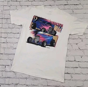 Vtg Andy's Deuces Wild Twice Nice Hot Rod Shirt L Street San Fran Tee USA - Picture 1 of 6