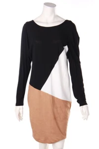PIANURASTUDIO dress Deep Back Neckline I 44 = D 38 black-white brown NEW - Bild 1 von 5