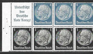 GERMANY 1939 "Hindenburg Booklet Pane" Michel H-Blatt-98 Sct #415a MNH - Picture 1 of 1
