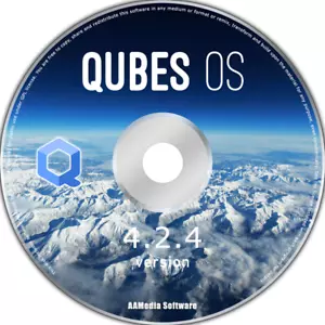 Qubes OS 4.2.4 64bit Live Bootable DVD DL Secure Linux Operating System - Picture 1 of 1