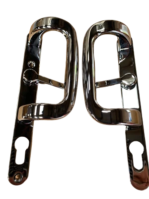 Yale Sparta Terrassentürgriff-Set / Weiß / Gold / Chrom