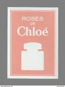 Carte publicitaire - advertising card - Roses de Chloé - Bild 1 von 1