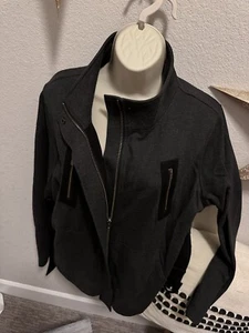 cAbi Love Carol Ponte giacca maglia donna M grigio nero maglia full zip tempo libero - Foto 1 di 9