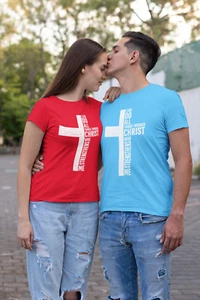 I CAN DO ALL THINGS THROUGH CHRIST WHO STRENGTHENS ME- God Cross T Shirt - Picture 1 of 18