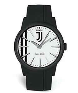 OROLOGIO JUVENTUS SILICONE NERO diam.43mm CON SCATOLA IDEA REGALO JUVE - Foto 1 di 2