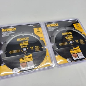 Lote de 2 hojas de sierra de cemento y pisos laminados Dewalt DWA31012PCD 10" 12T - Imagen 1 de 11