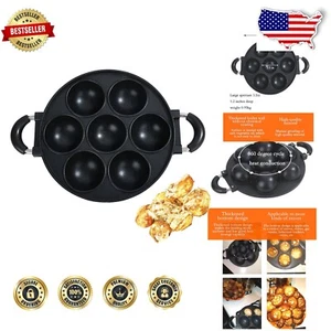 Cast Iron Takoyaki Maker - Large Aperture & Even Heating Design - Picture 1 of 9