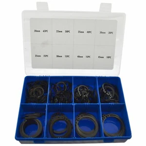 Juego de surtido de anillos de retención de círculo externo / a presión 250 piezas 20 mm - 45 mm AST20 - Imagen 1 de 1