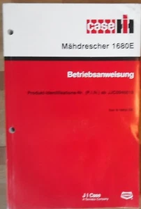 Case Mähdrescher 1680 E Betriebsanleitung - Picture 1 of 1