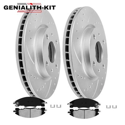 Front Disc Rotors Rotor & Ceramic Brake Pads for 2008 2009 2010 2011 Ford Focus - Image 1 of 4