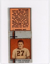 1933 Chicago Bears JOHN DOEHRING football Bear Down Matchbook cover AS IS Trim