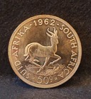 New Listing1962 South Africa silver 50 cents, proof/Pl, small mintage, Km-62 (Sa3)