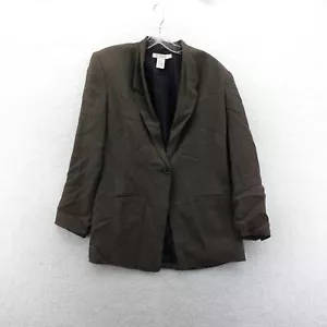 Ann Taylor Suit Womens Size 6 Gray Blazer Jacket Business Sport Coat Vintage - Picture 1 of 10