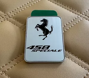 Genuine Ferrari 458 Speciale Engine Bay Model designation Plaque Emblem Badge - Picture 1 of 5