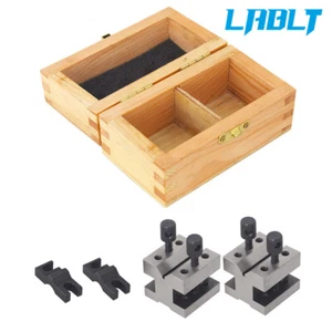 LABLT 1-3/8" × 1-3/8" × 1-3/16" Capacity V-Block Clamp hardened air Set .0002" - Picture 1 of 8