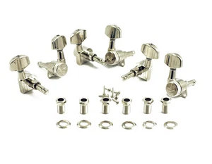 Kluson Locking Tuners, 3x3 - Large Metal Button, Nickel KCDL-3-N - Picture 1 of 1
