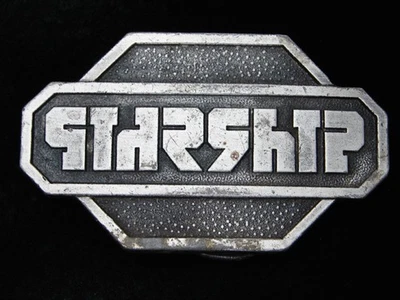 RC07150 VINTAGE 1977 **NAVE ESTELAR** BANDA DE MÚSICA CONMEMORATIVA BERGAMOTA HEBILLA DE CINTURÓN Foto 1 de 2