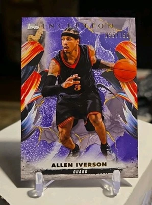 2024-25 Topps Inception Basketball Allen Iverson Purple Parallel #'d 95/150 - Image 1 of 2