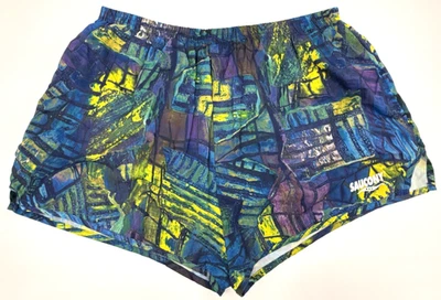 Pantalones Cortos Atléticos SAUCONY Para Hombre GRANDES - con Forro Breve - GRÁFICO ACUARELA Foto 1 de 4