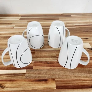 Corelle Coordinates SIMPLE LINES Porzellan Tassen 12oz 4er Set  - Bild 1 von 8