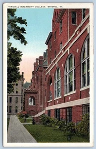 VIRGINIA INTERMONT COLLEGE BRISTOL VA KNOXVILLE POSTAL GRABADA AÑOS 1910-20 - Imagen 1 de 2