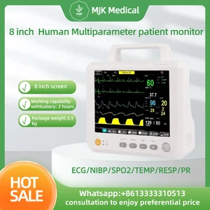 8" Multi-Parameter Patient Monitor - ECG, NIBP, SPO2, Temp, RESP, PR - Picture 1 of 10