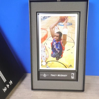 Foto enmarcada 8x10 firmada por Tracy McGrady Adidas Houston Rockets AUTO Foto 1 de 4