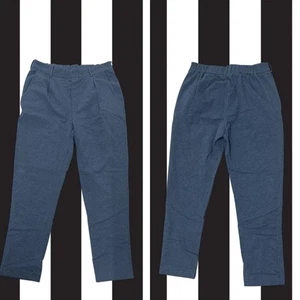 Pantalone Peruvian Connection vita alta blu misto cotone casual elastico in vita boho - Foto 1 di 11