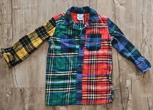  Gap multi colored organic cotton flannel shirt size XS - Picture 1 of 5
